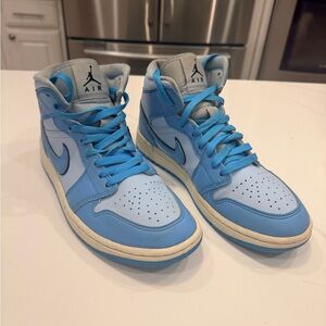 Air Jordan High-Top Sneakers in Blue